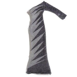 Vtg 1975 MEGO Cher Doll Electric Feathers Black Silver Dress Bob Mackie TLC